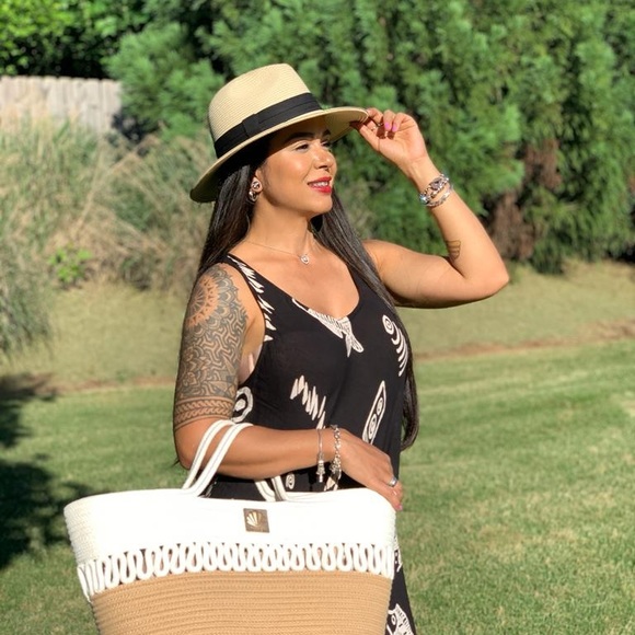 CAYMAN ISLAND Roped Woven Tote - Short Strap - Picture 3 of 6